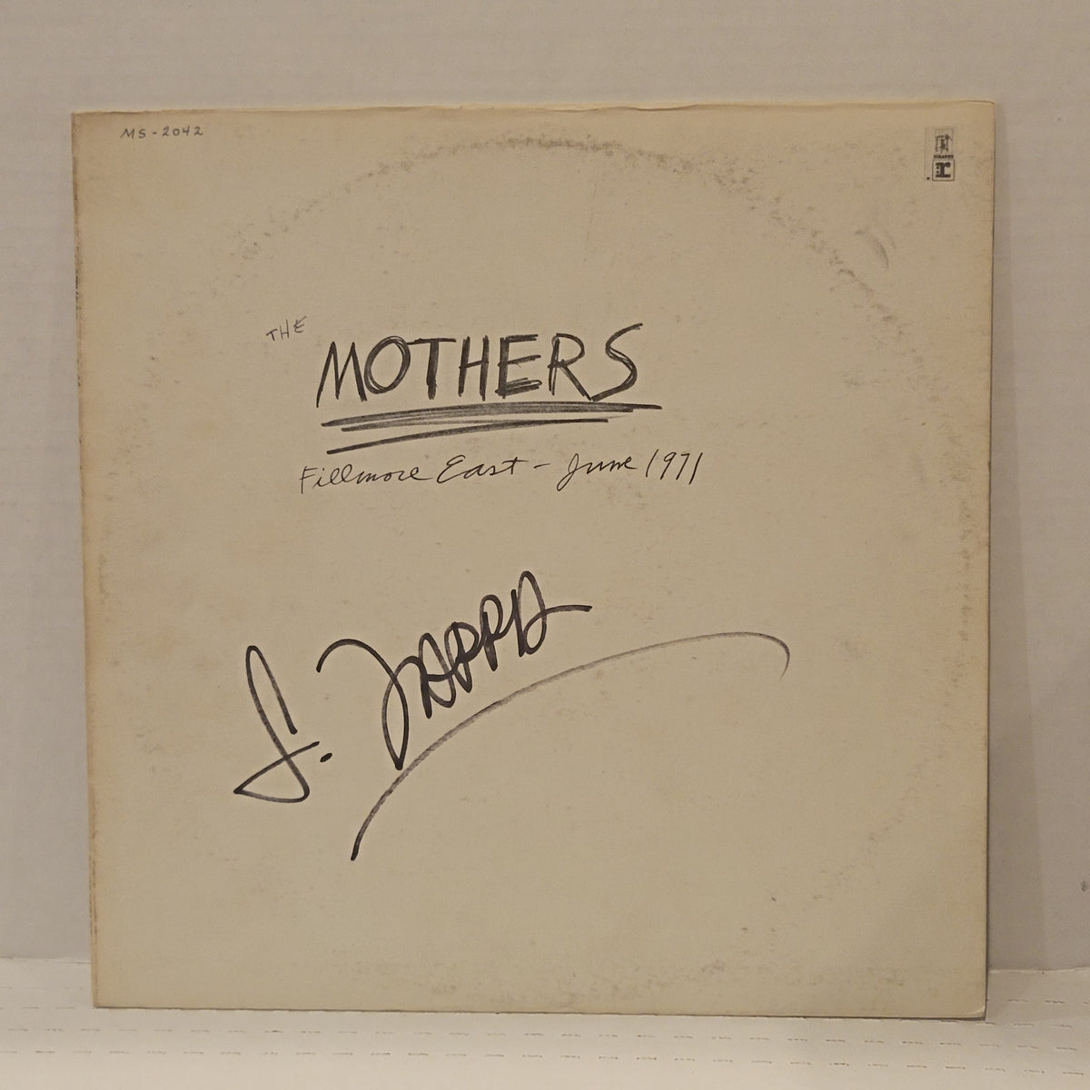 Frank Zappa - Mothers Filmore East 1971 - signed lp