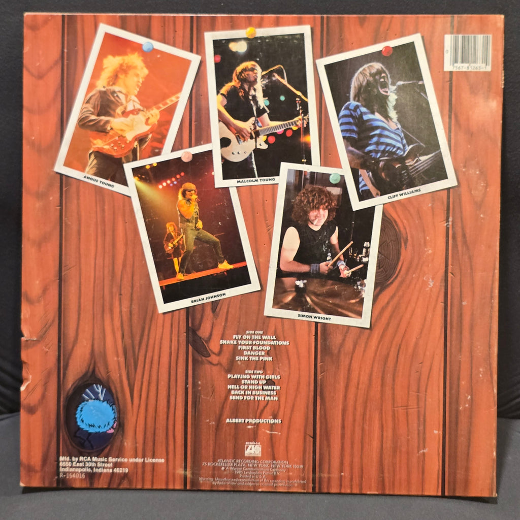 AC/DC -  Fly On The Wall - signed lp by all 5 members