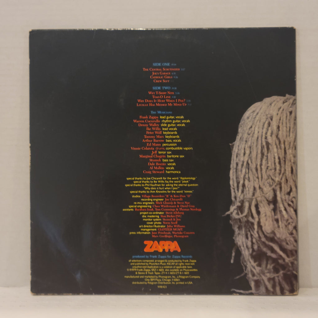 Frank Zappa - signed lp - Joes Garage