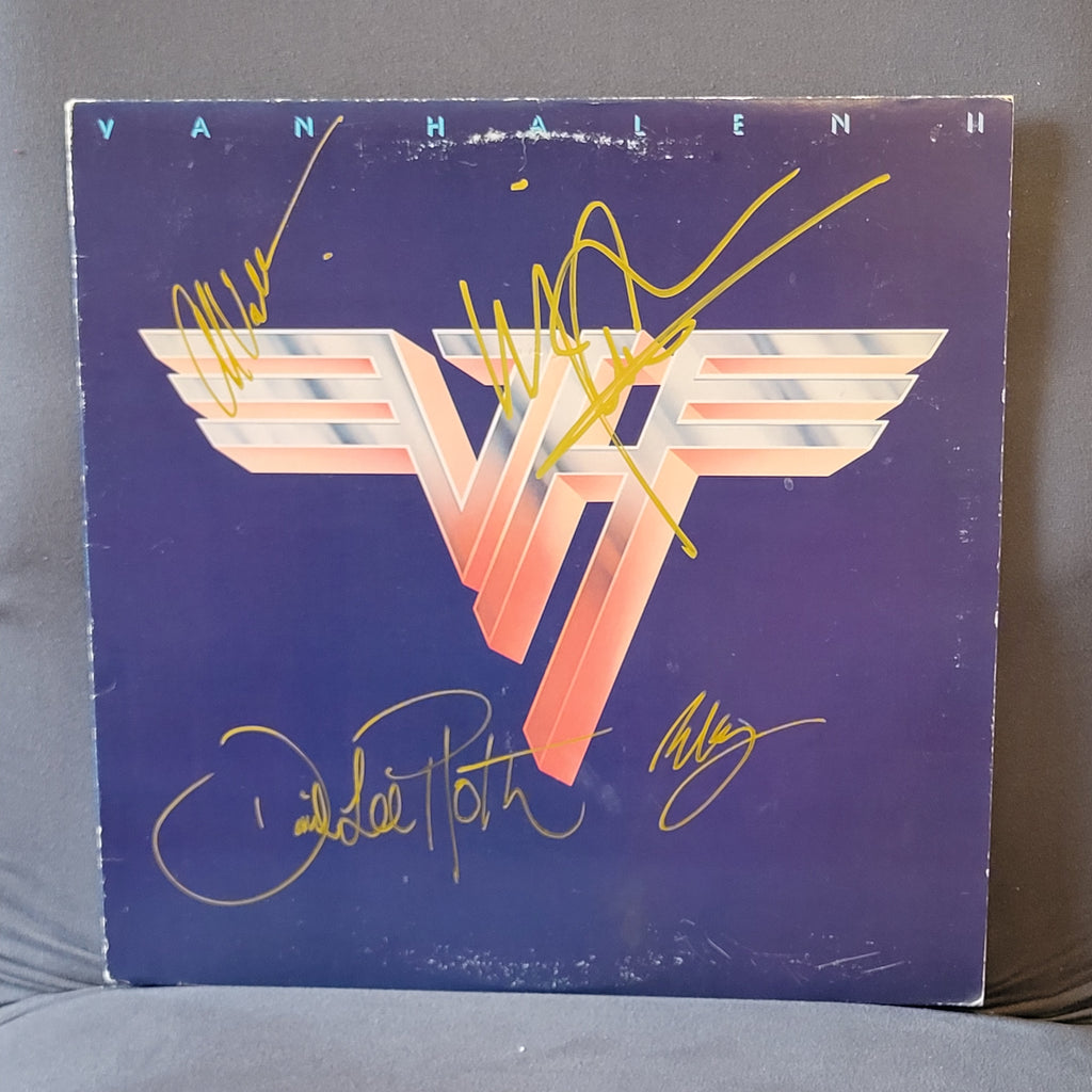 Van Halen -  2 , 4 members - signed lp by 4 band members