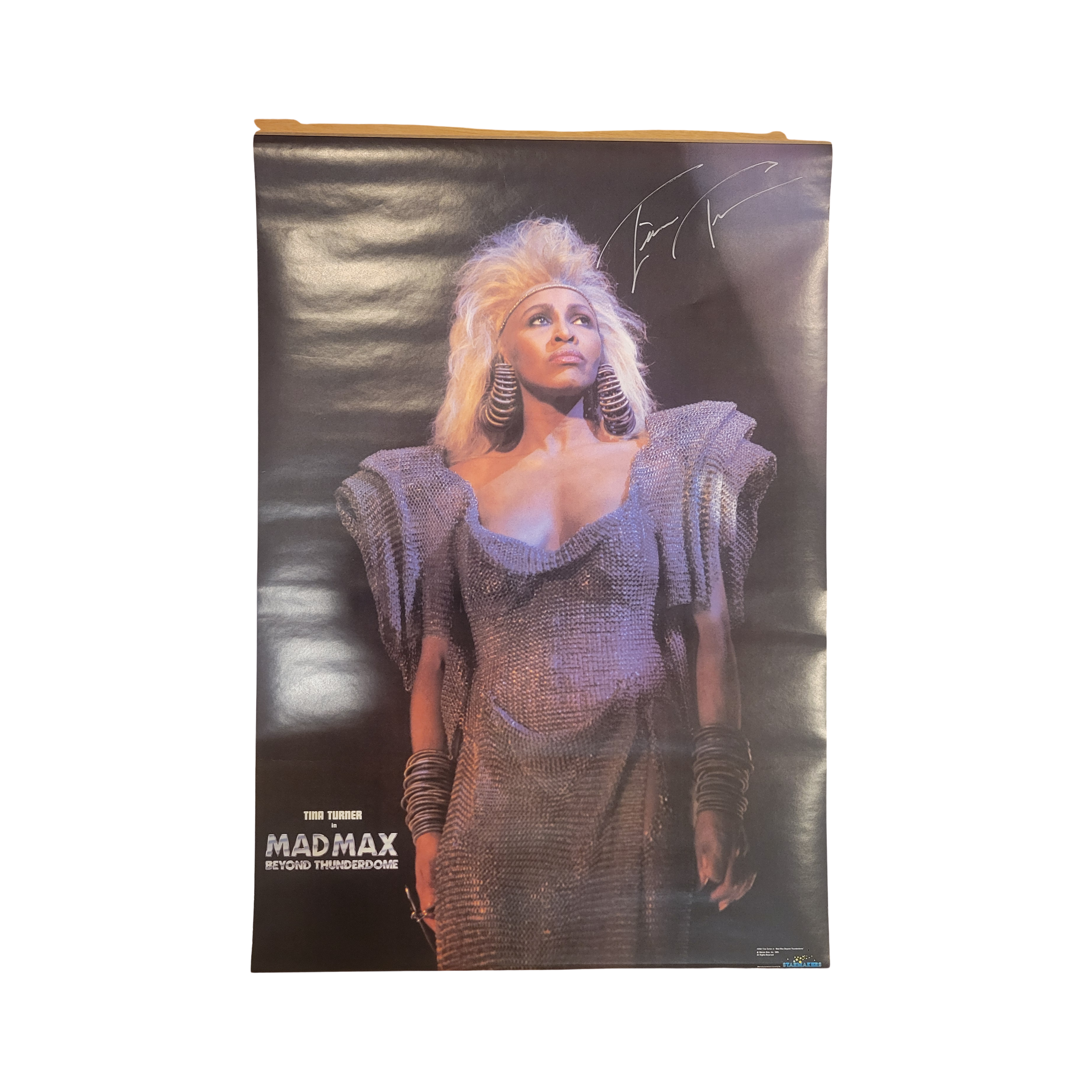 Tina Turner -  Mad Max Beyond the thunder dome 1985 -  signed poster