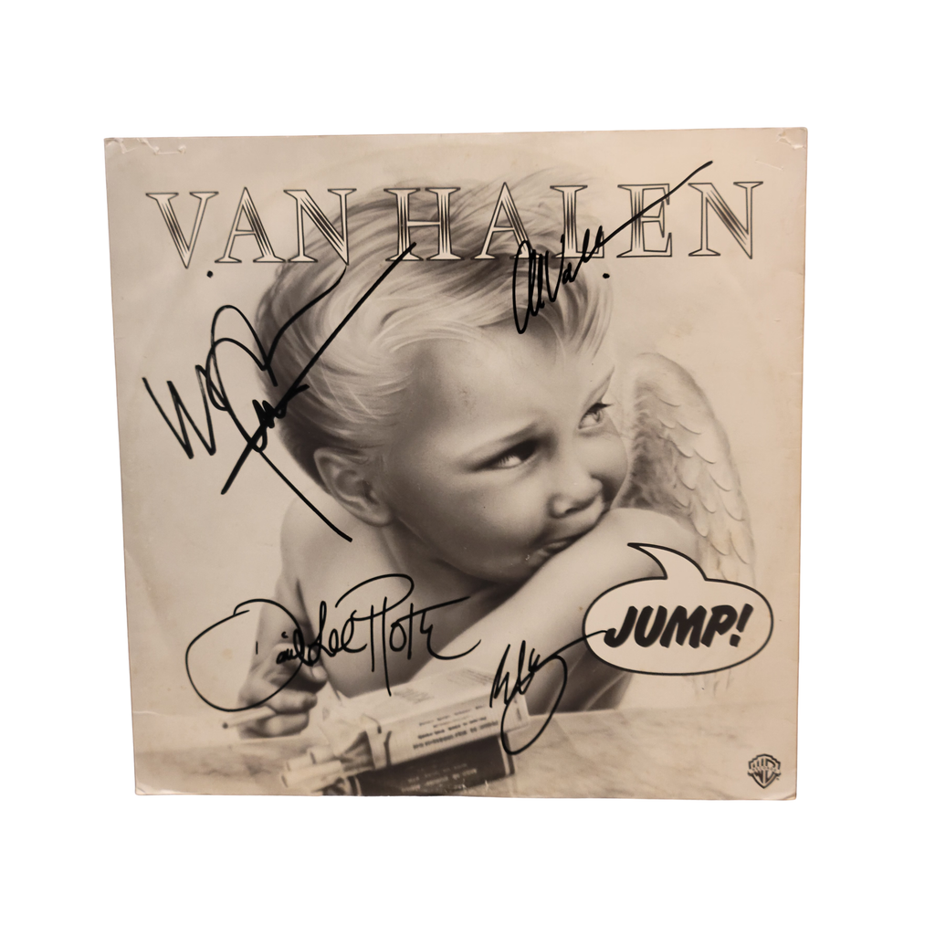 Van Halen - Jump -  signed 12 inch lp by 4 band members