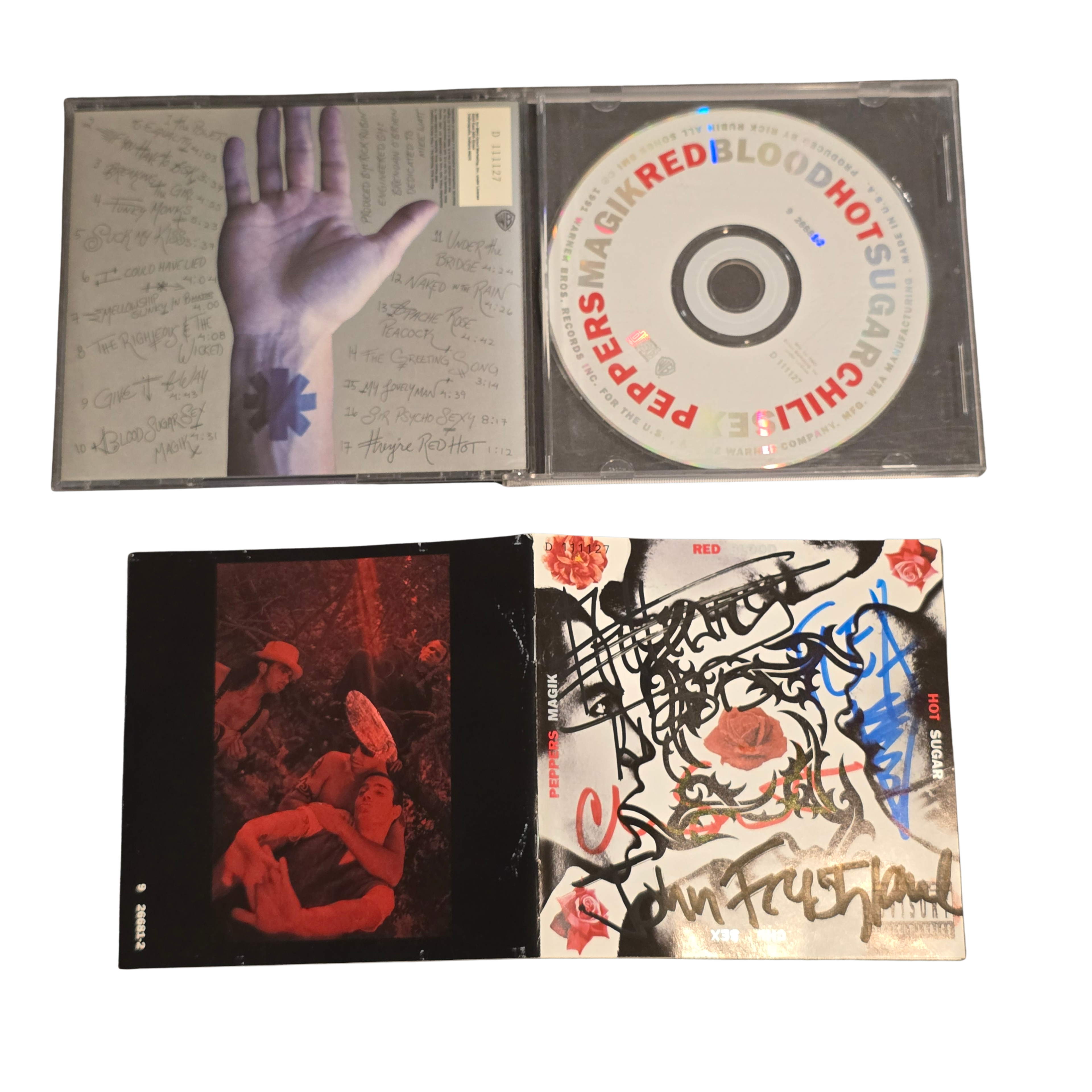 Red Hot Chili Peppers - Blood Sugar Sex Magik - signed cd by all 4 members