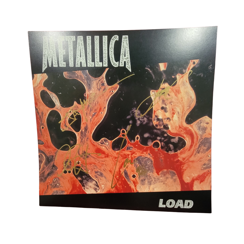 Metallica - Load - signed 12 Inch Promo poster by 4 band members