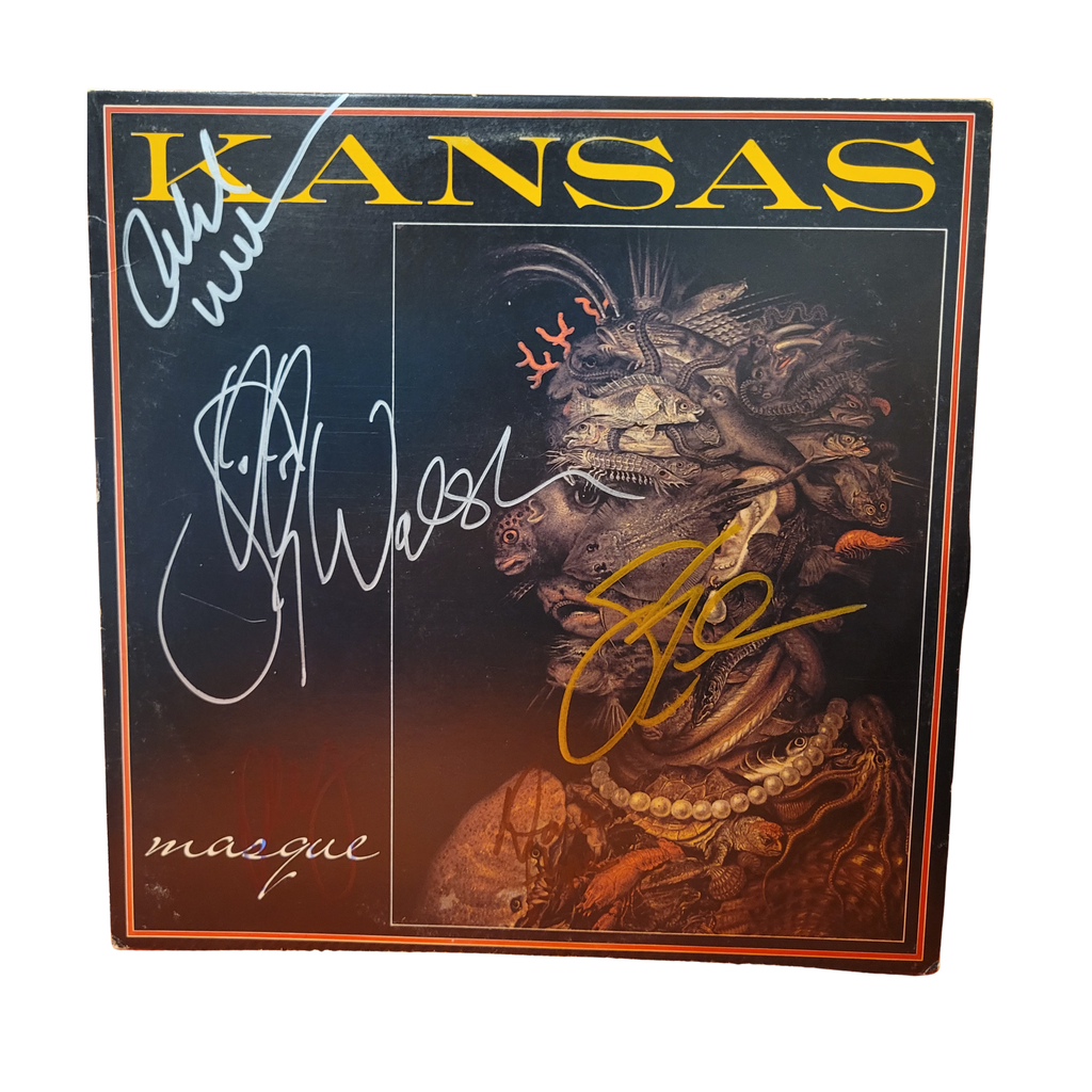 Kansas - Masque promo - signed lp by 5 band members