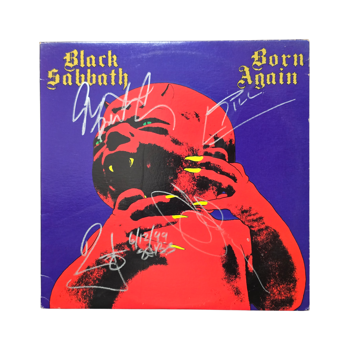 Black Sabbath -  Born Again - signed lp by 4 band members
