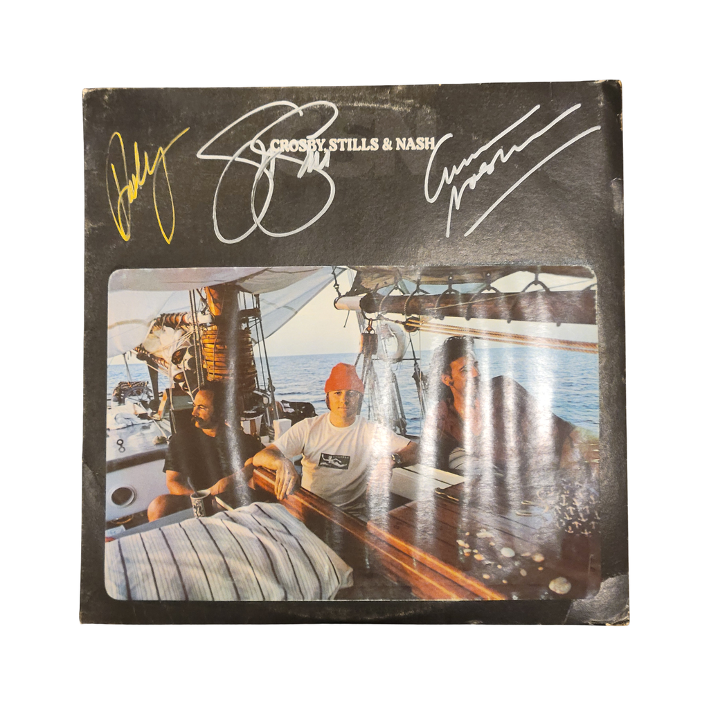 Crosby Stills & Nash - self titled 1977 - signed lp by 3 band members