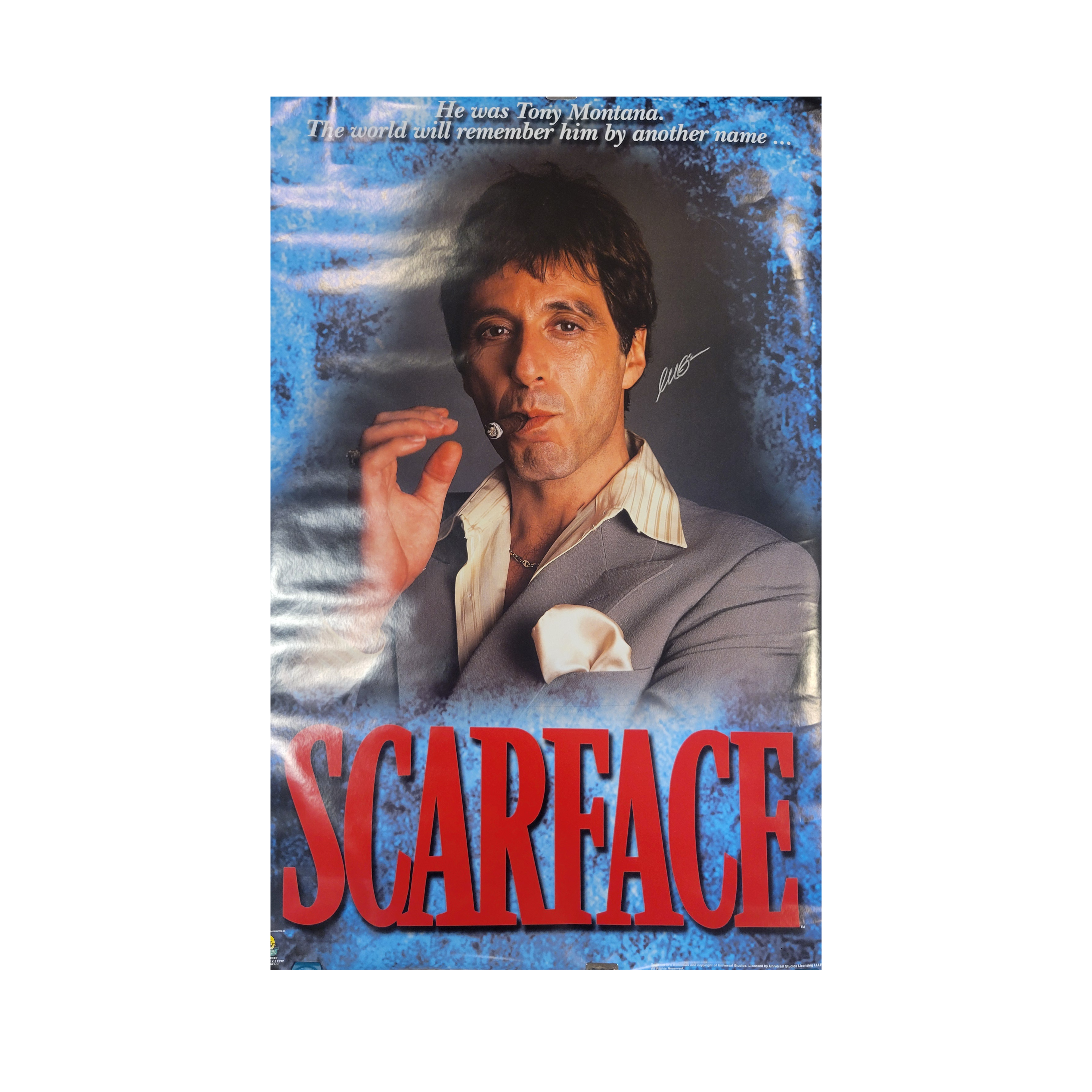 Scarface - Al Pacino 1983 - signed poster
