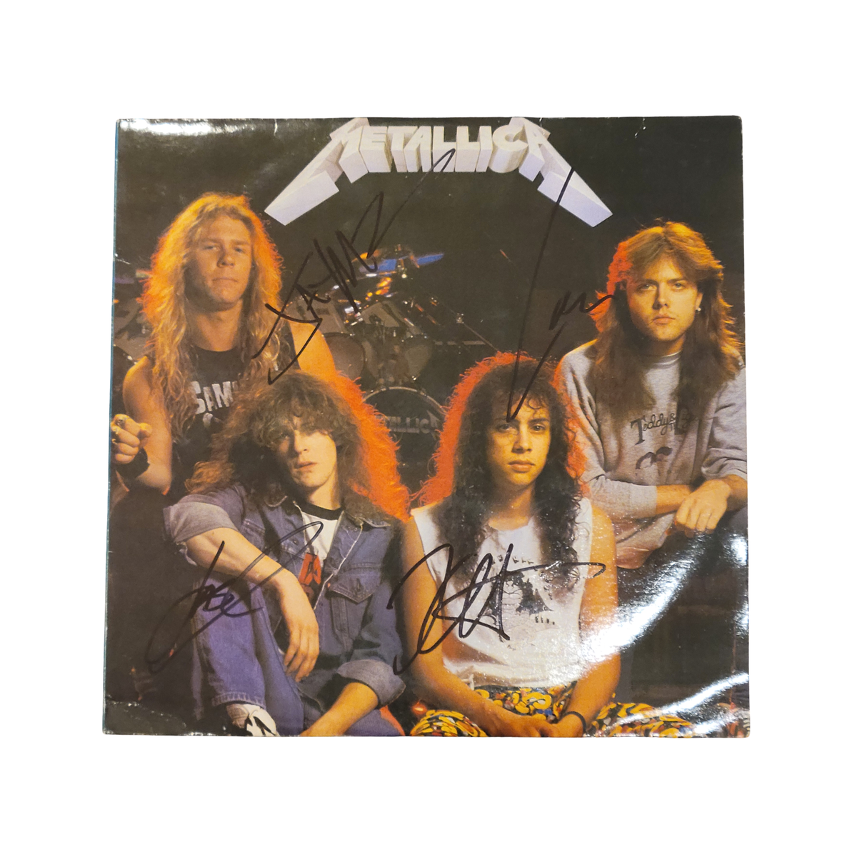 Metallica  -  Live 1982/1984 Charly's Records German Import - signed lp by 4 band members