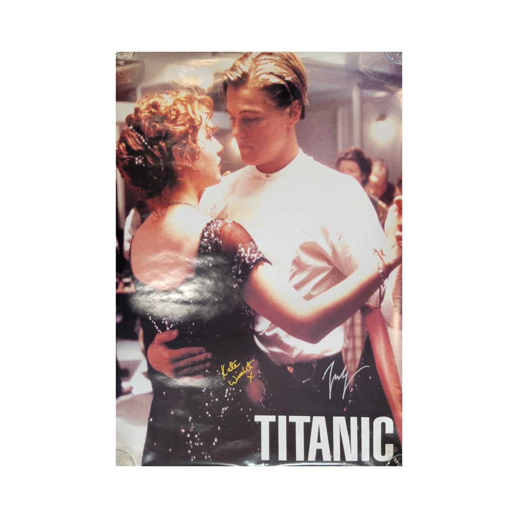 Titanic - 1998 - signed poster by 2 actors