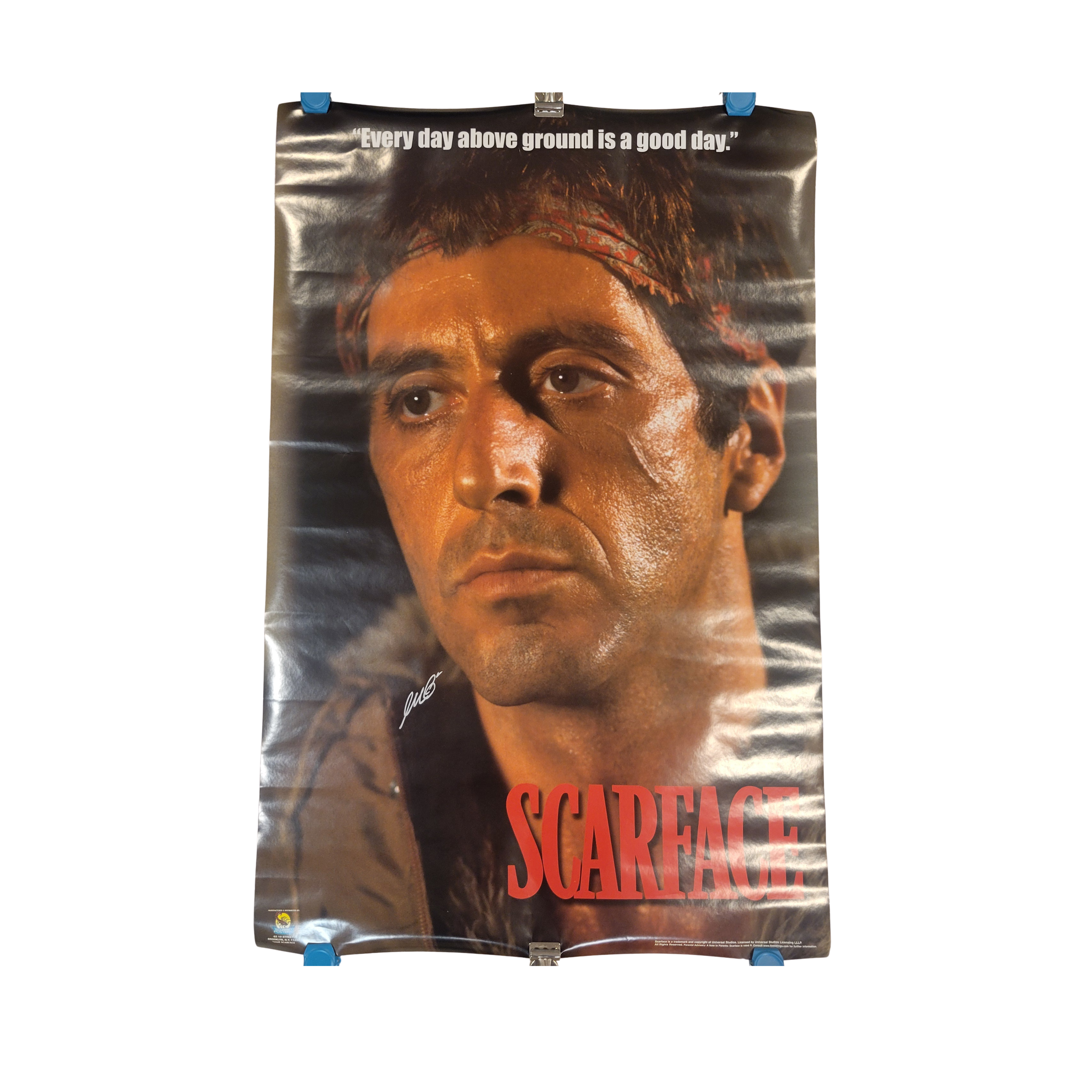 Scarface signed poster Al Pacino 1983, Original, Vintage, Great Gifts, 70s 80s 90s