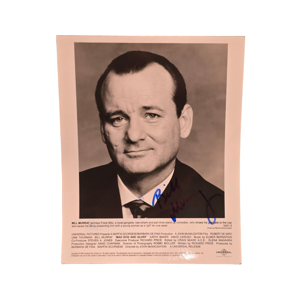Bill Murray - Mad Dog and Glory 1992 -  signed press photo