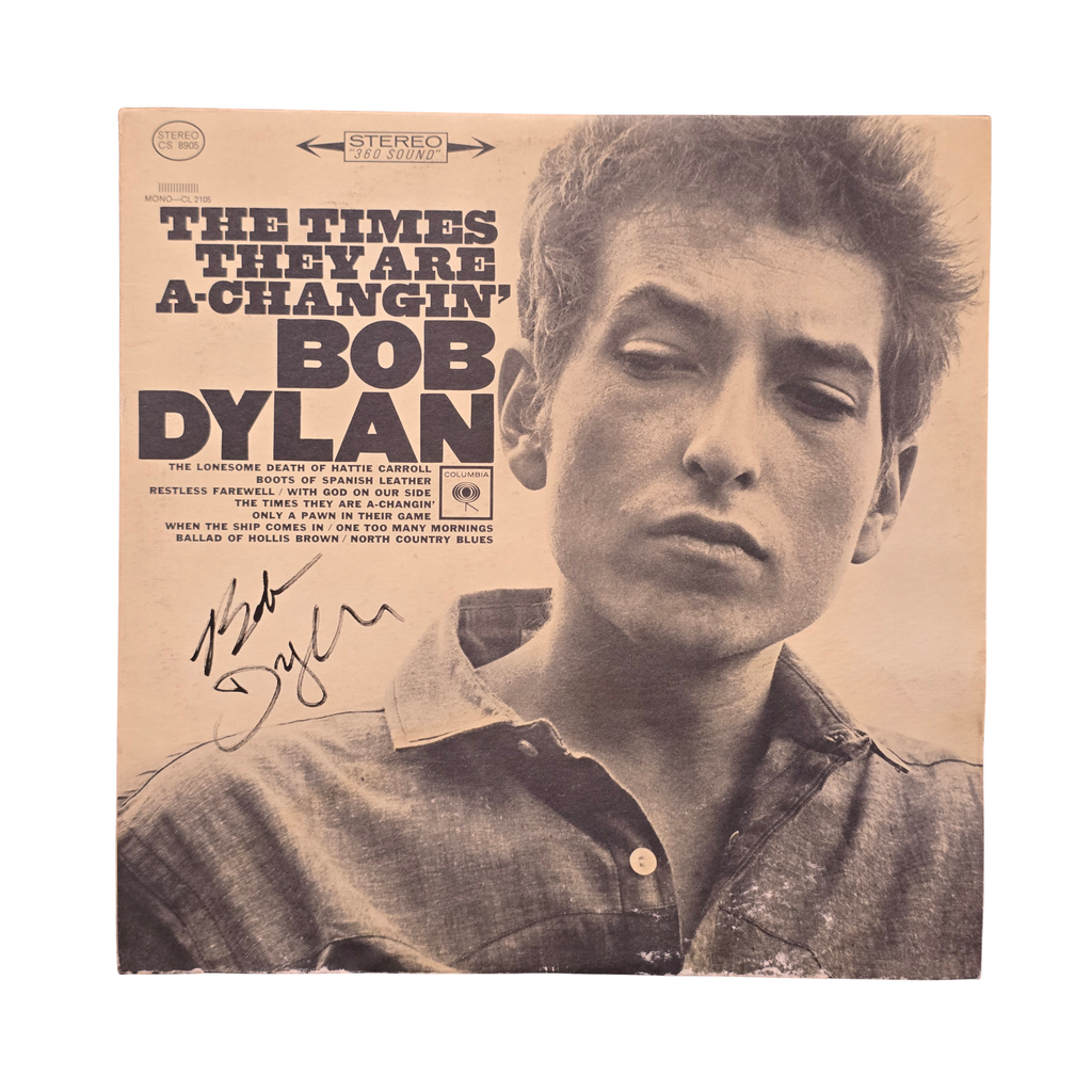Bob Dylan - the Times they are a-changin - signed lp