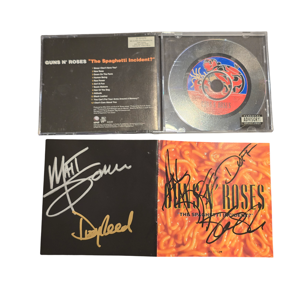 Guns N Roses  - Spaghetti Incident - signed cd by 5 band members