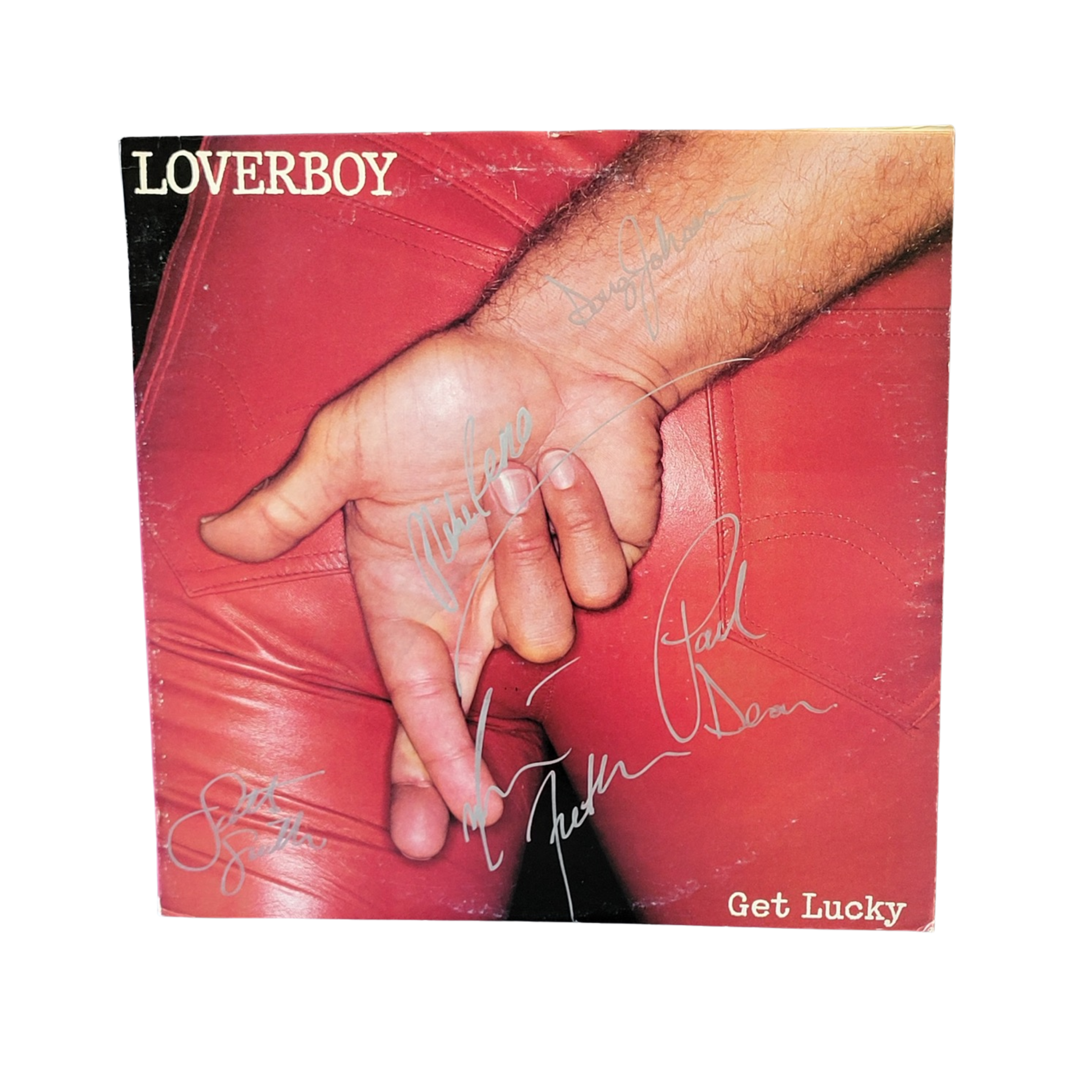Loverboy - Get Lucky - signed lp by 5 band members