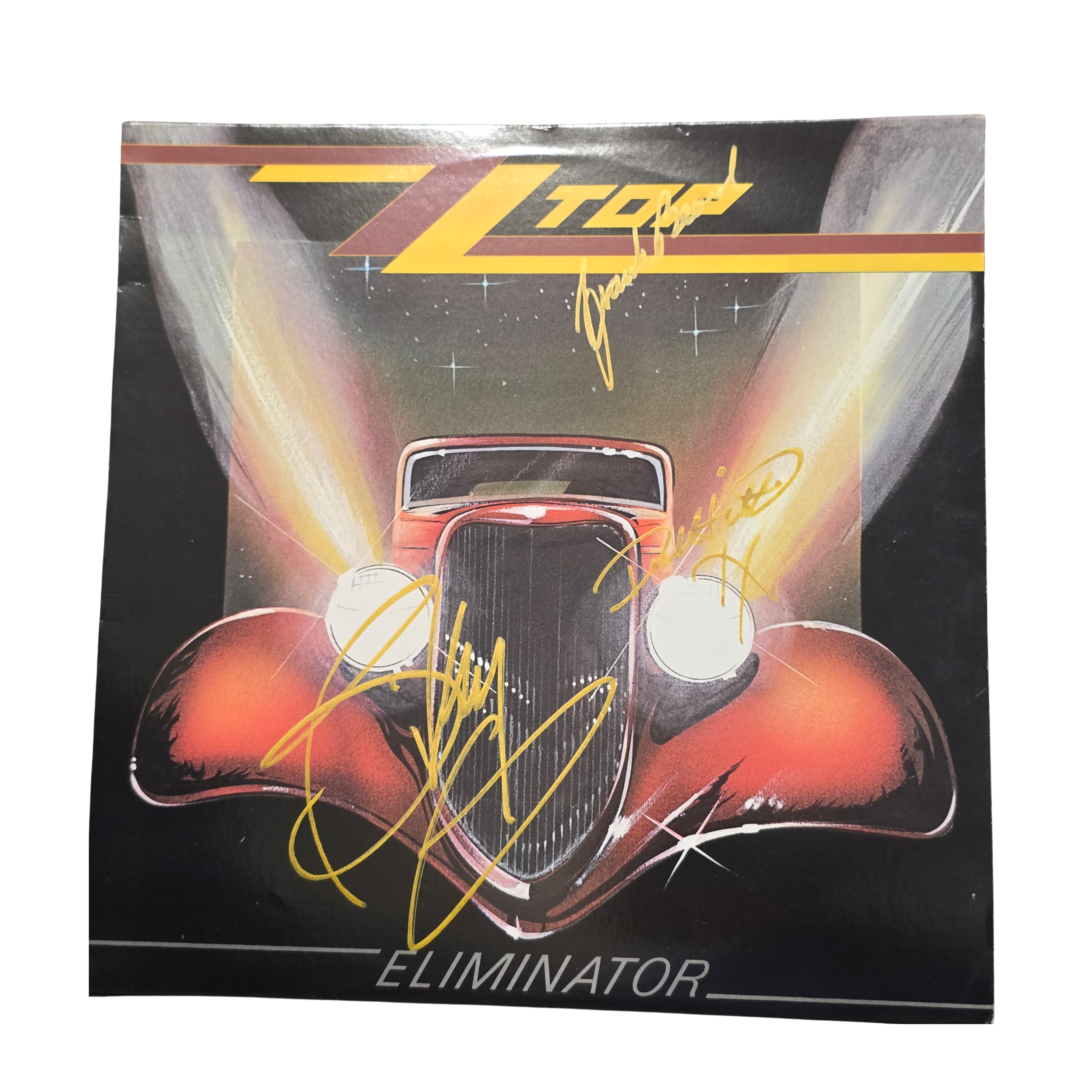 ZZ Top - Eliminator RL masterdisk - signed lp by 3 band members