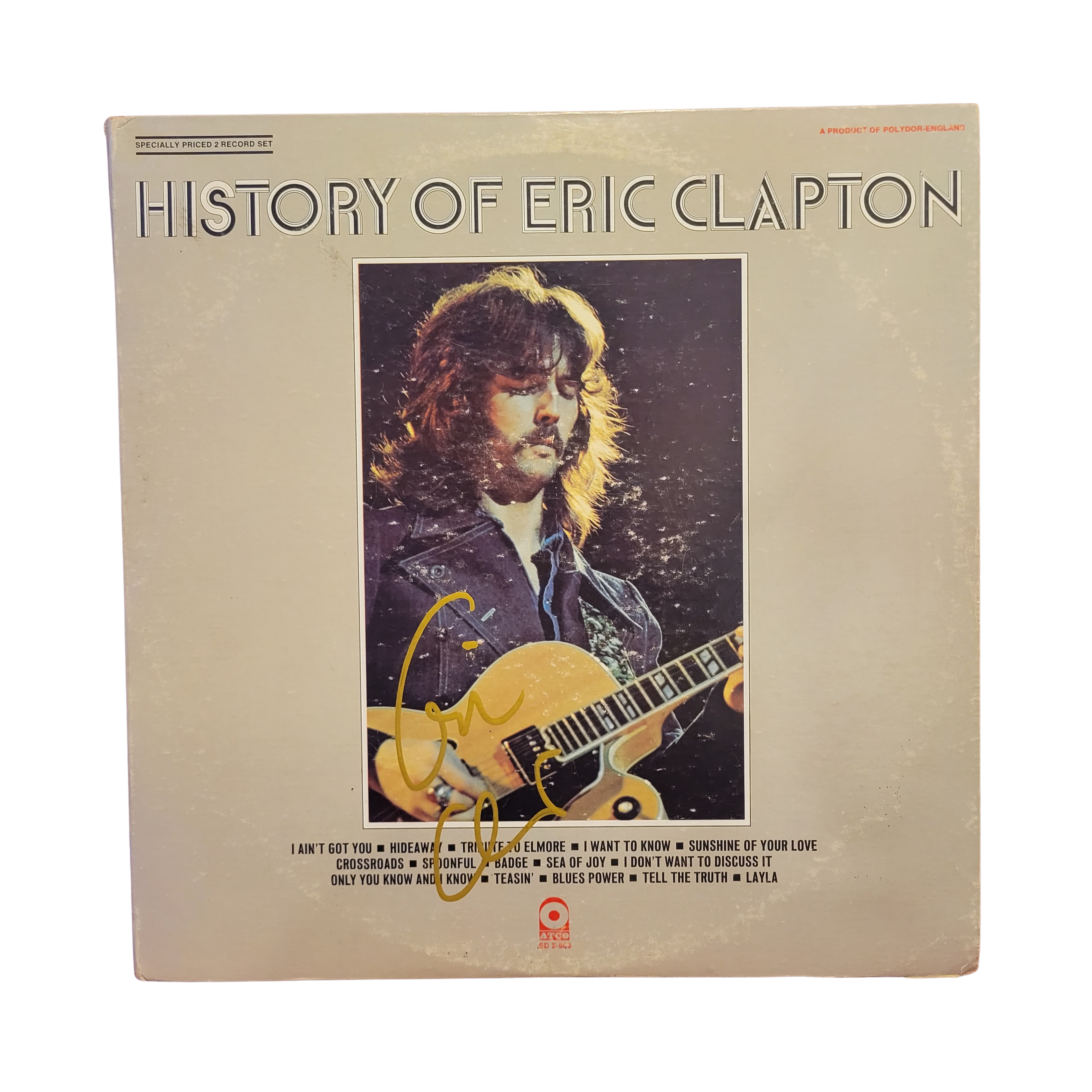 Eric Clapton - History of Eric Clapton - signed lp