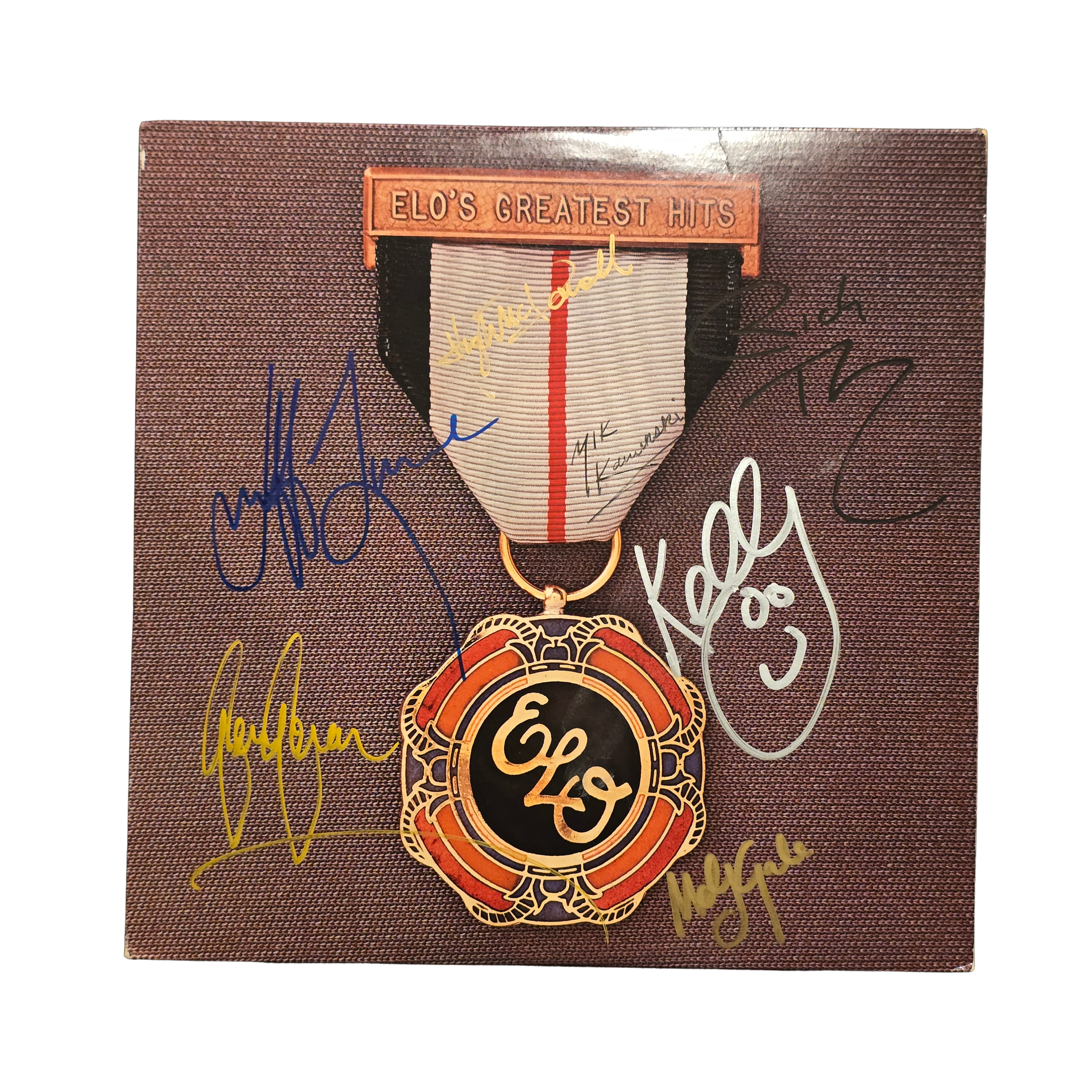 Electric Light Orchestra - Greatest Hits - signed lp by 7 band members