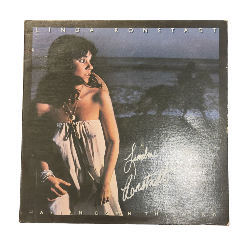 Linda Ronstadt - Hasten Down the Wind - signed lp