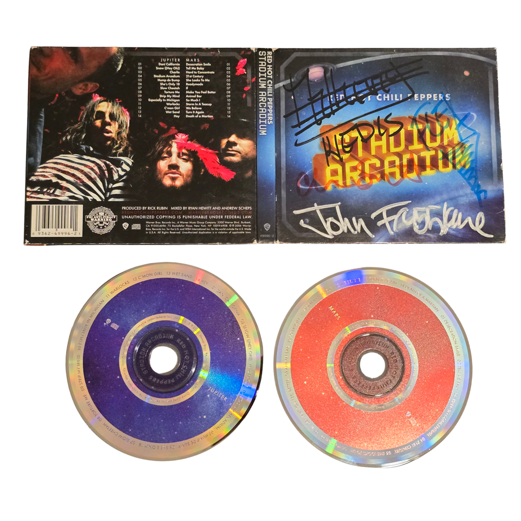 Red Hot Chili Peppers - Stadium Arcadium- signed cd by 4 band members