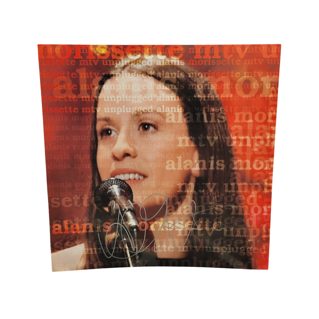 Alanis Morissette -  mtv unplugged - signed promo poster
