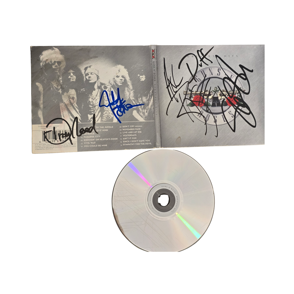 Guns N Roses -  Greatest hits -  signed cd by 5 band members