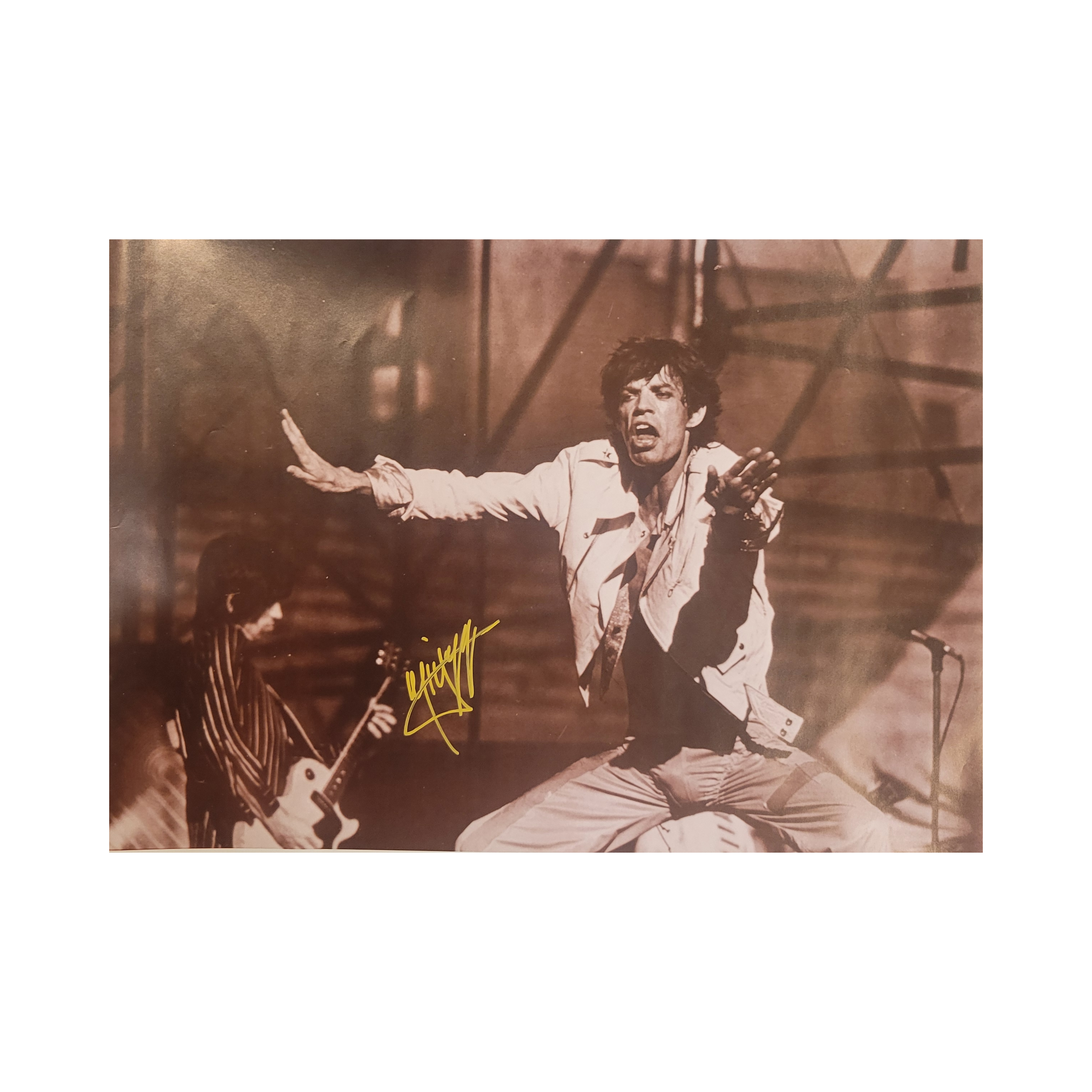Mick - Live - signed poster