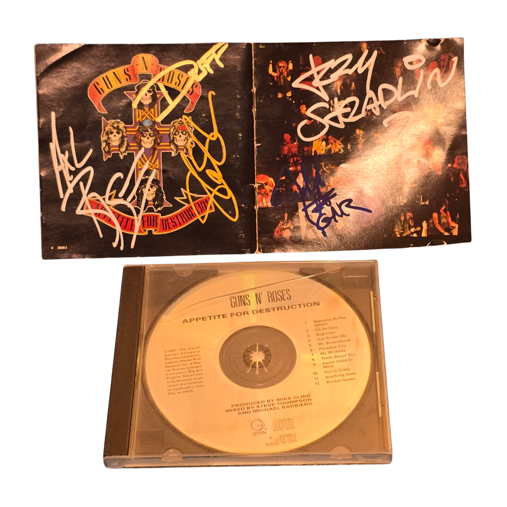 Guns N Rose - Appetite For Destruction -  signed cd by all 5 members