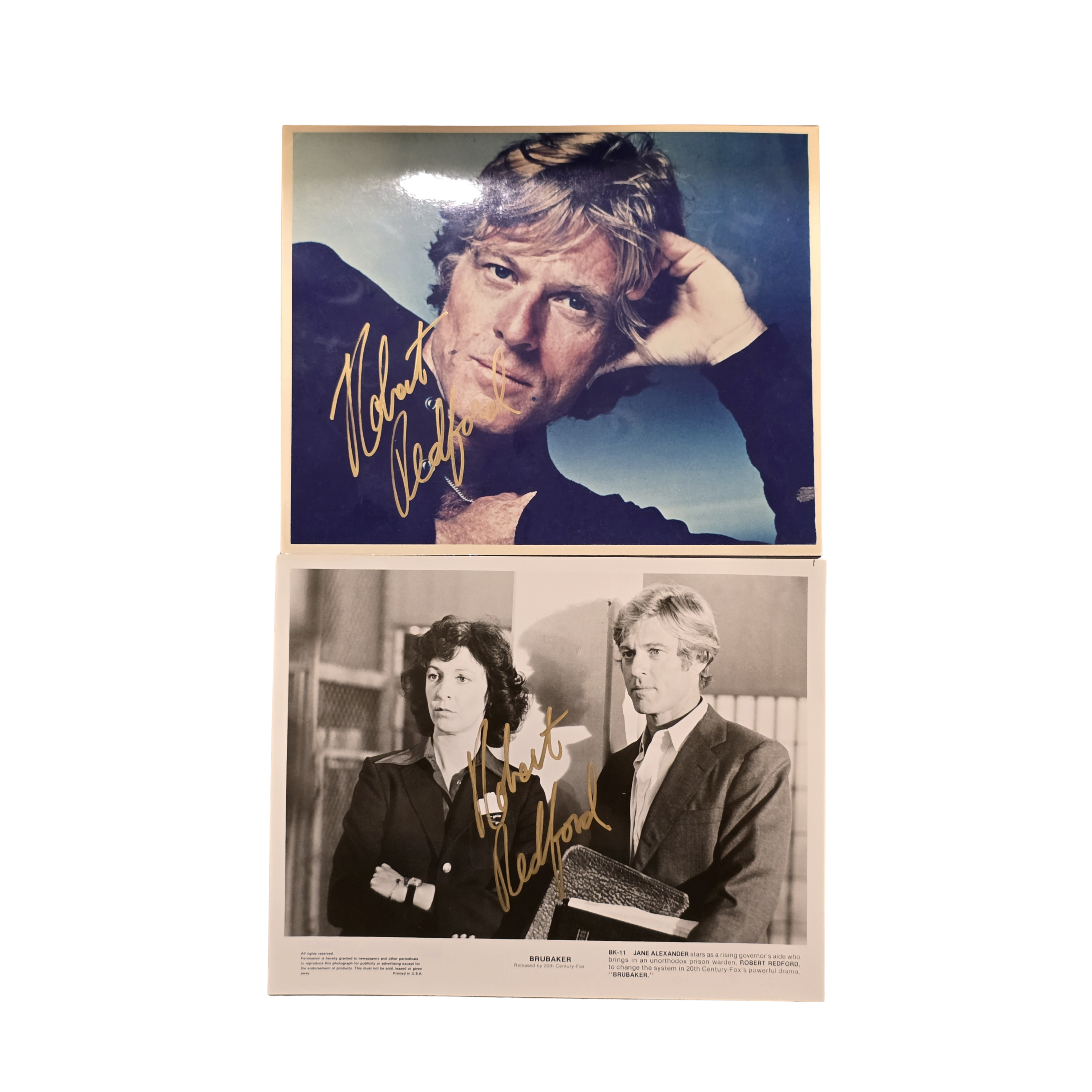 Robert Redford - Brubaker 1980 - signed photo