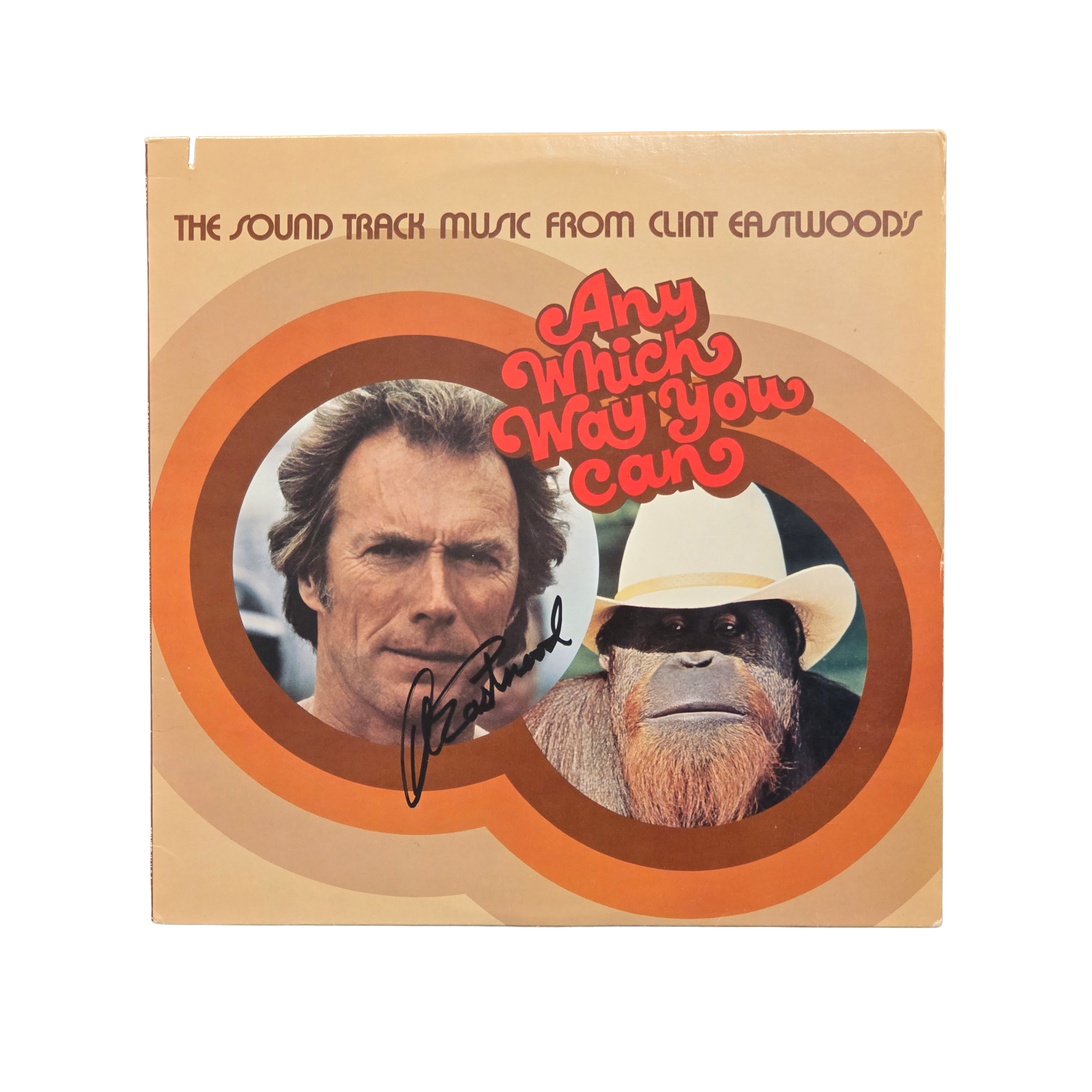 Clint Eastwood - Any which way you can soundtrack -  signed lp
