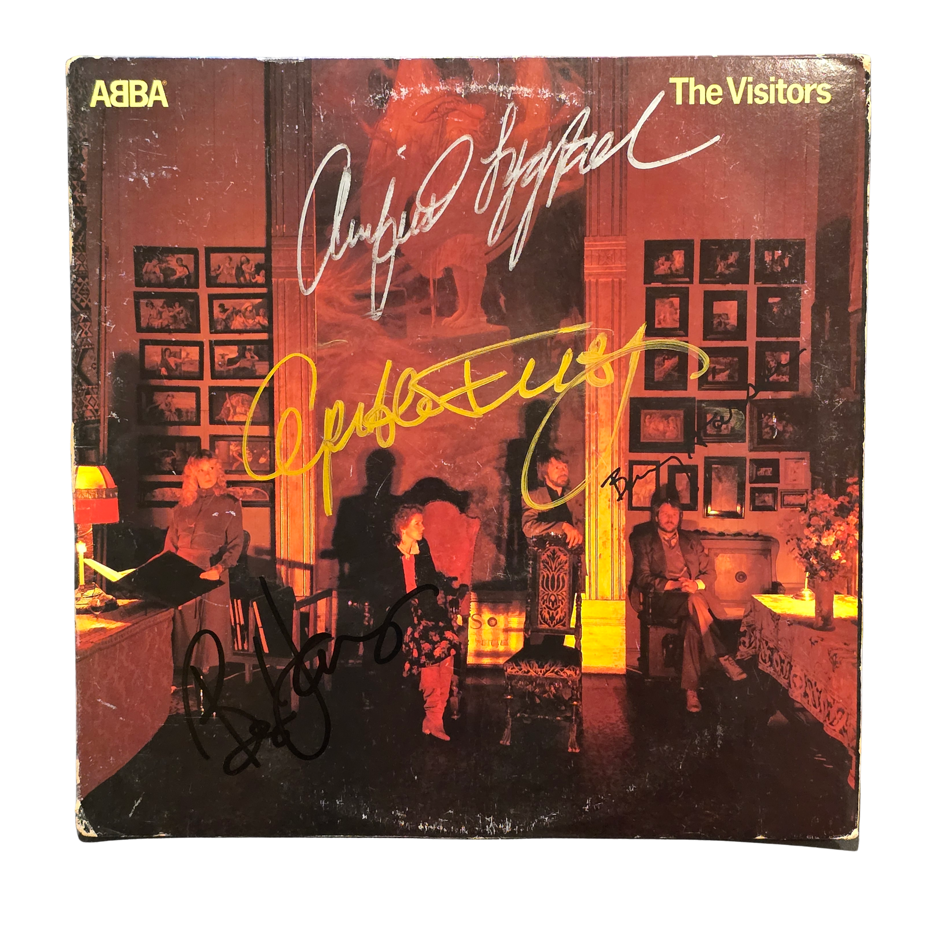 ABBA - The Visitors - signed vinyl record by all 4 members