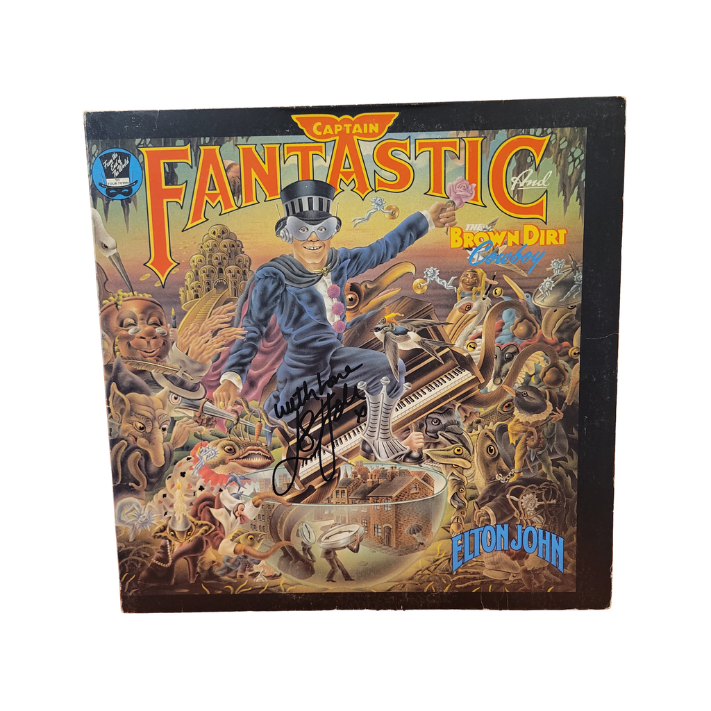 Elton John - Captain Fantastic - signed lp
