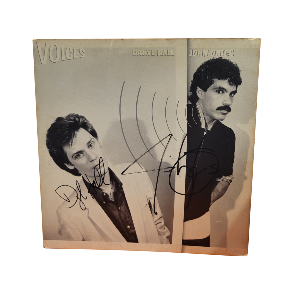 Hall and Oates - Voices RL Masterdisk - signed lp