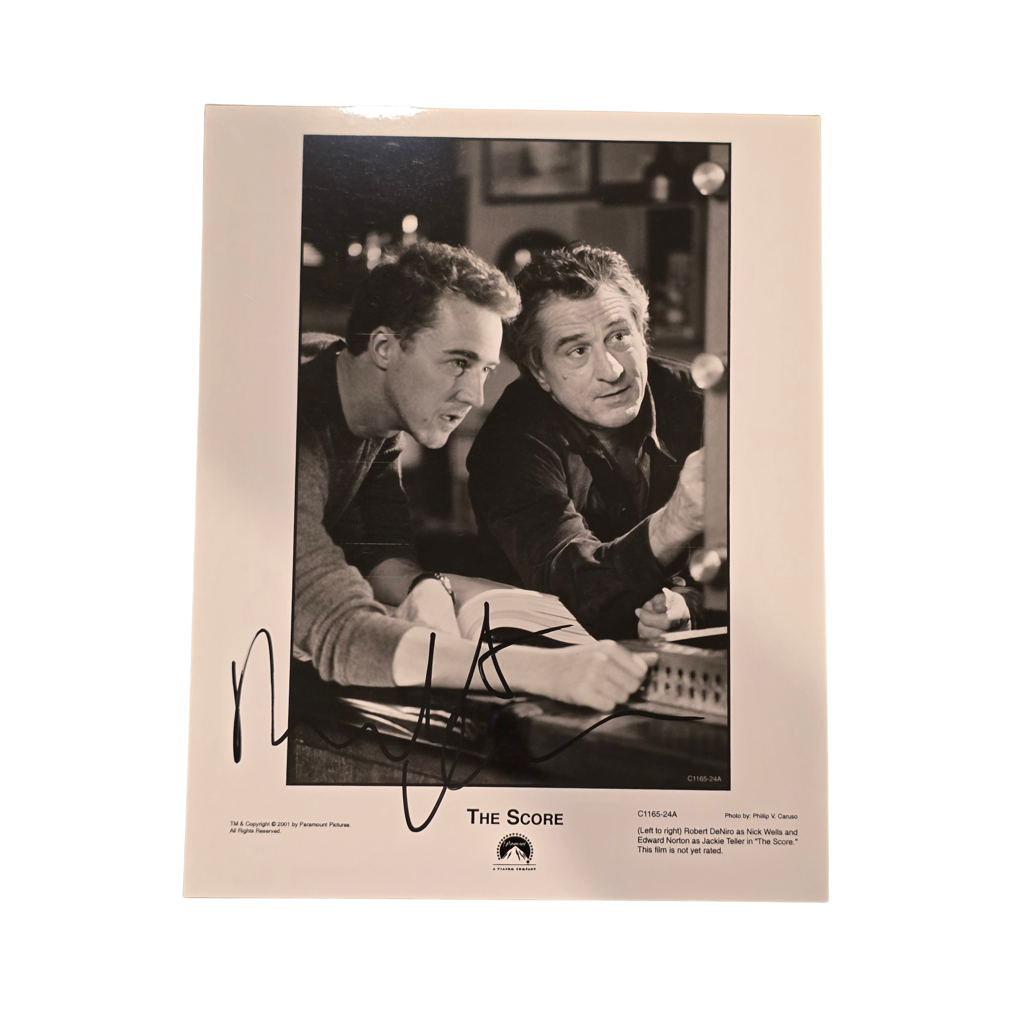 Robert De Niro - The Score 2001 - signed press photo