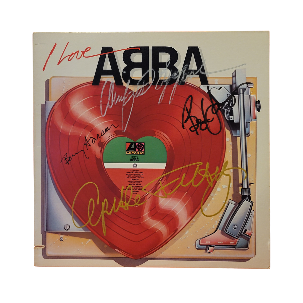 ABBA -  I love ABBA  - signed lp by 4 band members