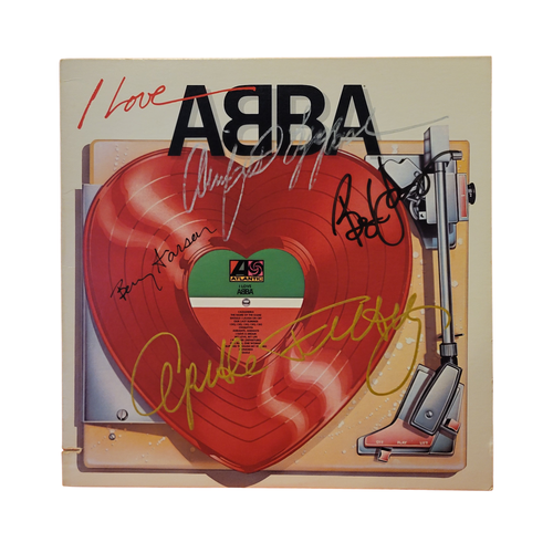 ABBA -  I love ABBA  - signed lp by 4 band members