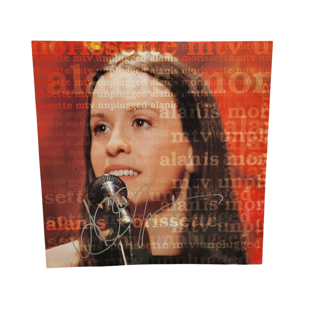 Alanis Morissette - mtv unplugged - signed promo poster