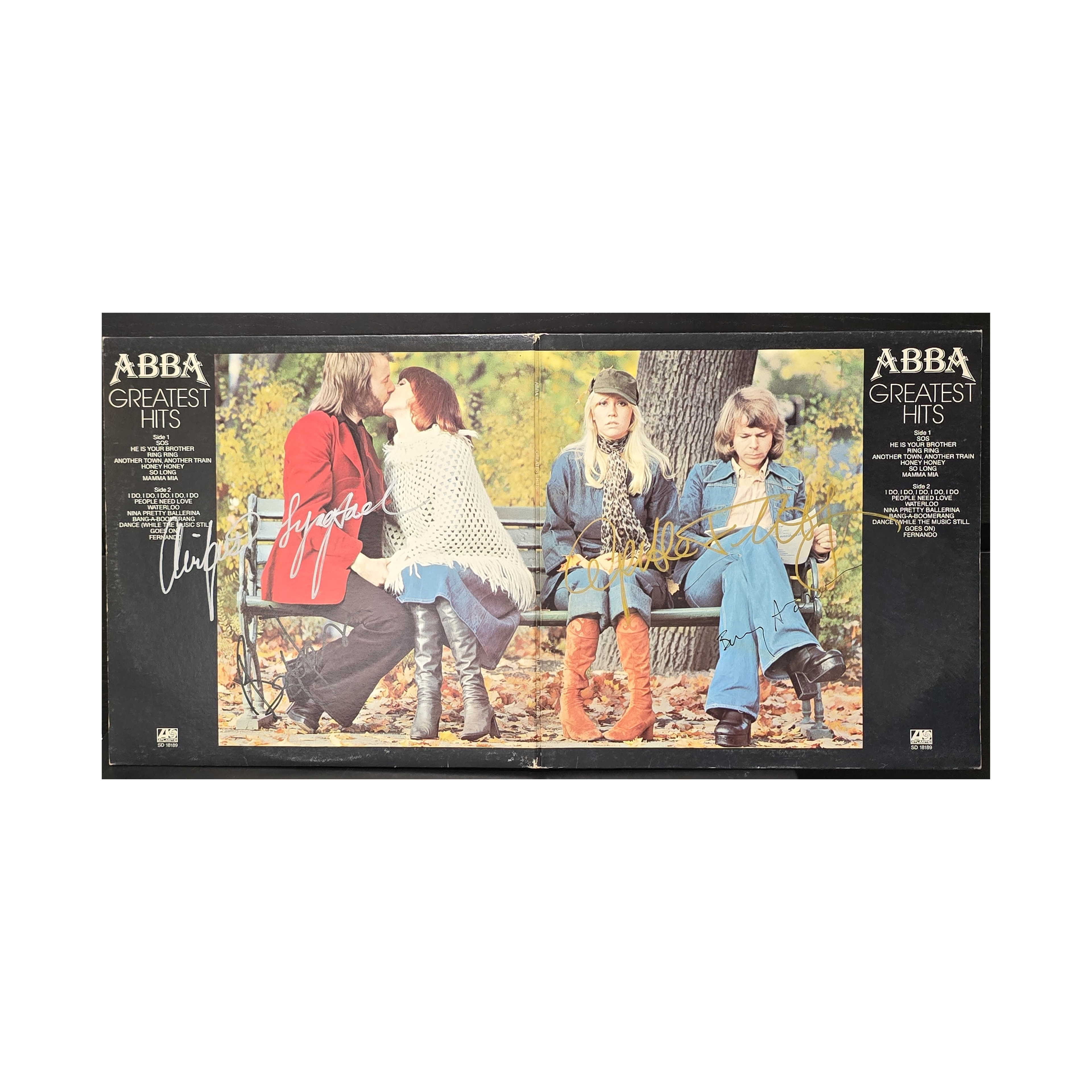 ABBA - Greatest Hits Volume 1 - signed lp by 4 band members