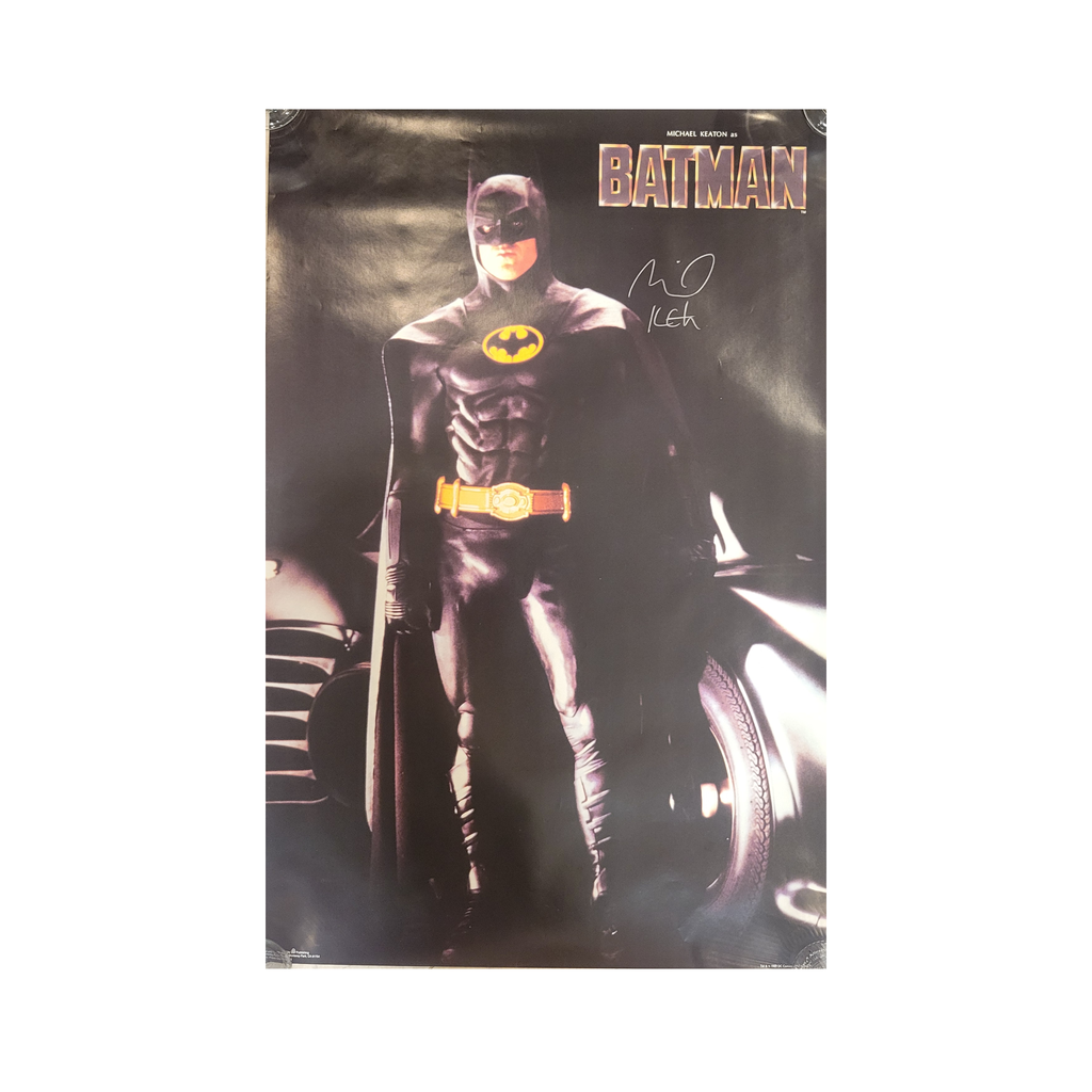 Batman  - 1989 - signed poster by Michael Keaton