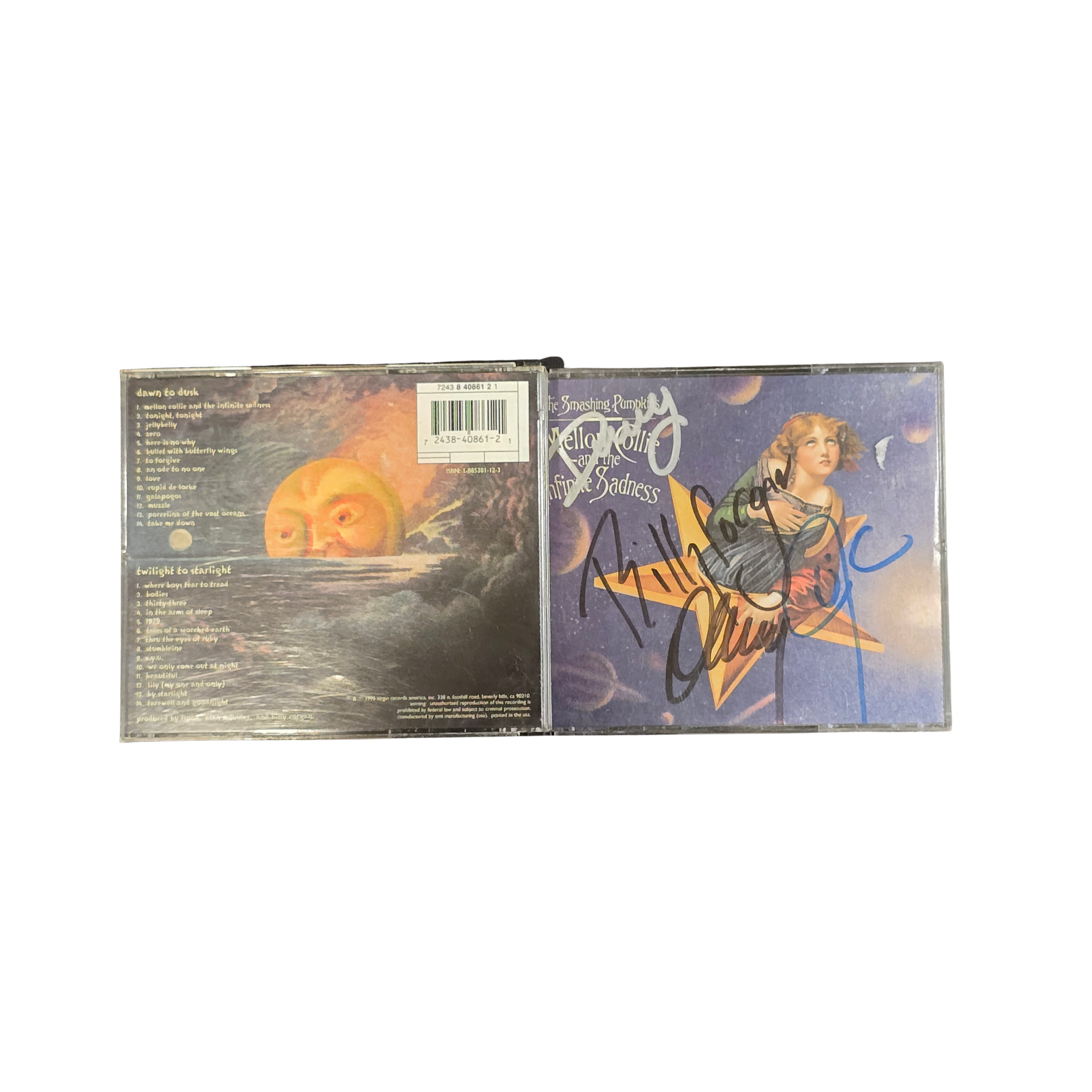 Smashing Pumpkins - Mellon Collie and the Infinite Sadness - signed cd by 4 band members