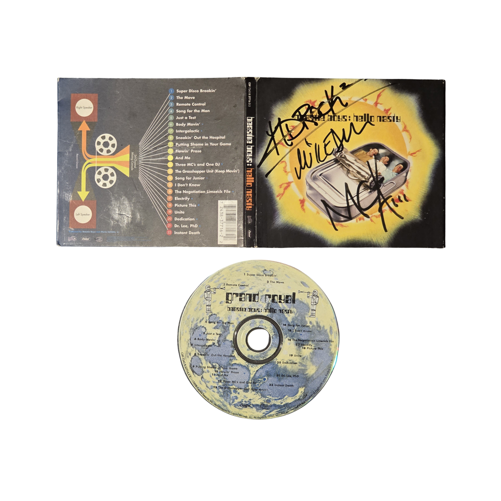 Beastie Boys - Hello Nasty - signed cd by 3 band members