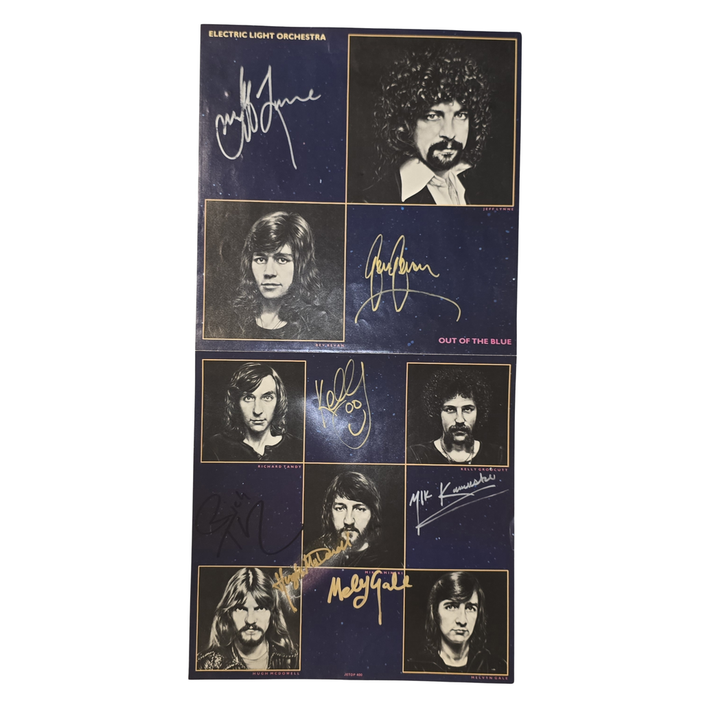 Electric Light Orchestra - Out of the Blue - signed fold out poster by 7 band members
