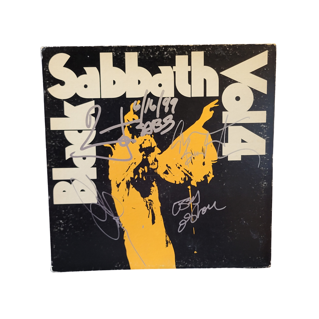 Black Sabbath - Volume 4 Green Label - signed lp by all 4 members