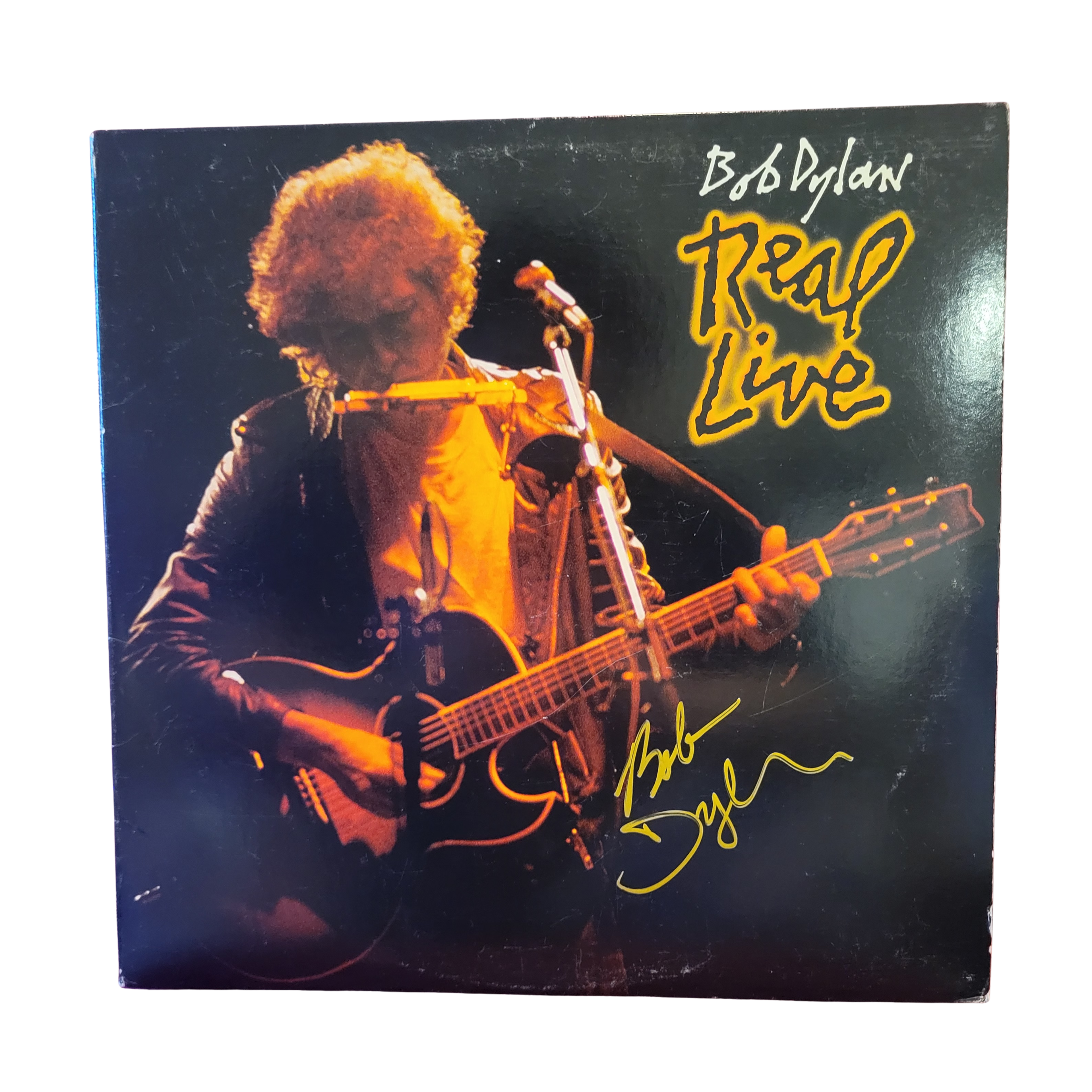 Bob Dylan - Real Live  - signed lp