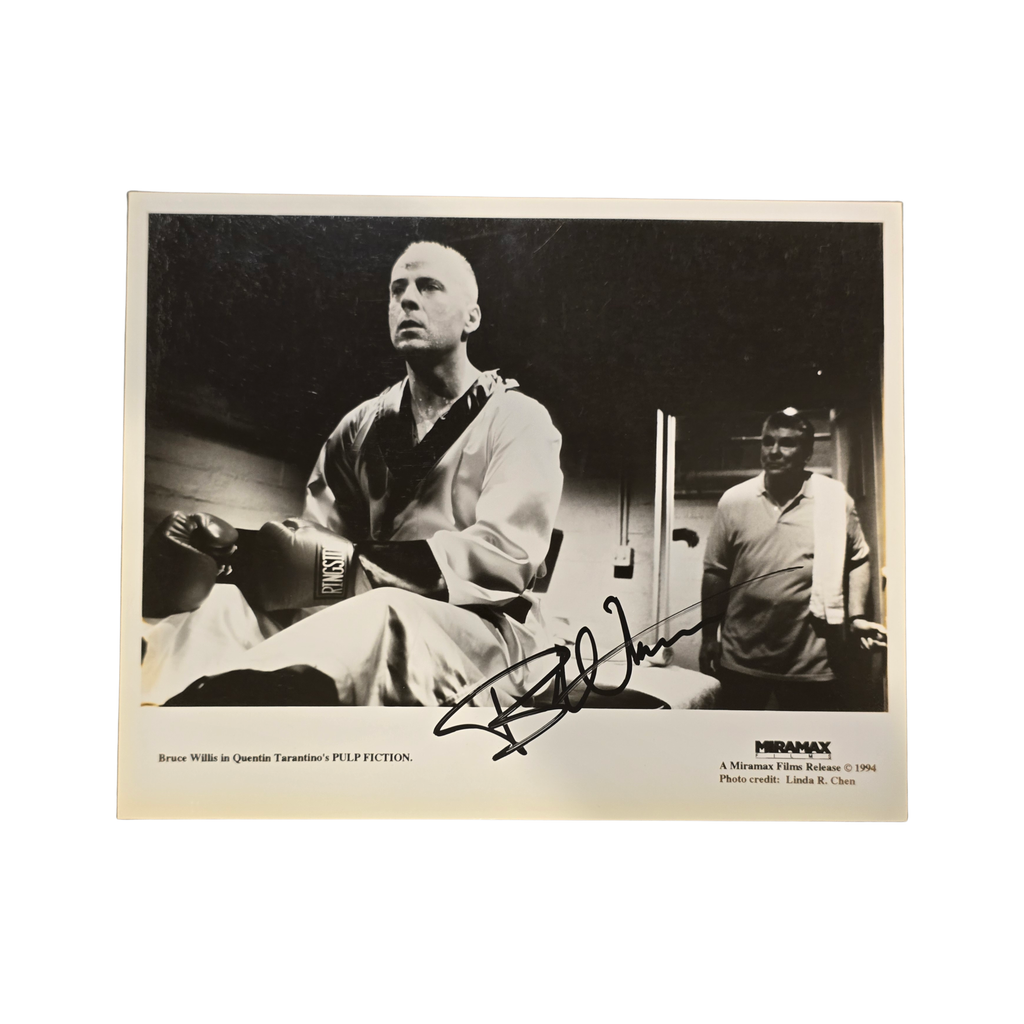 Bruce Willis signed press photo Pulp Fiction 1994 -  signed press photo