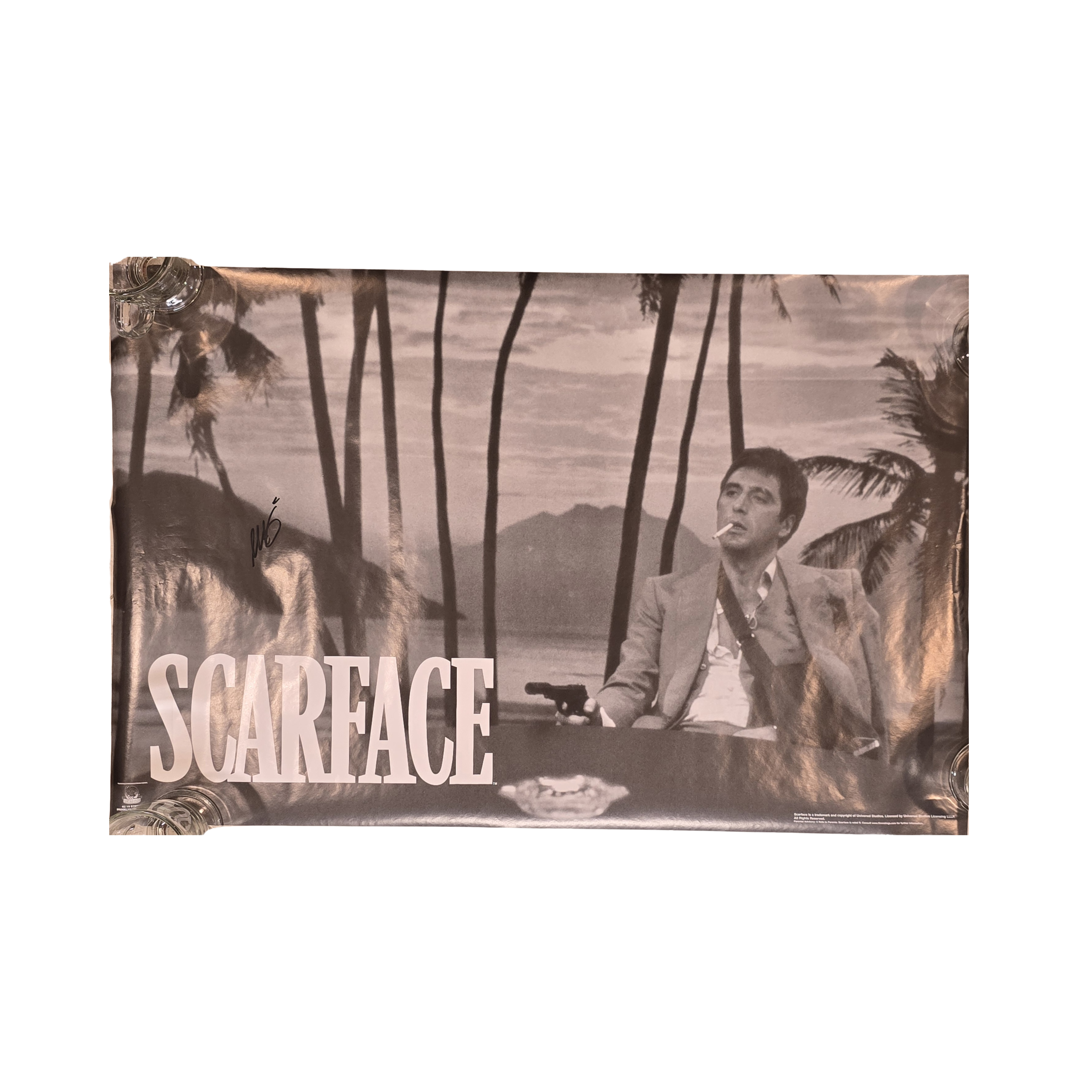 Scarface - Al Pacino 1983 - signed poster