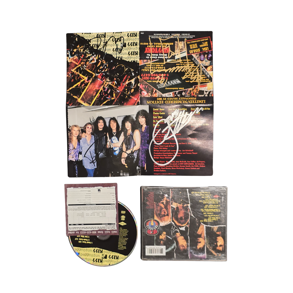 Kiss -  Unplugged - signed cd by 4 band members