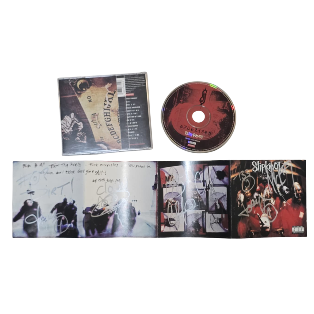 Slipknot Signed cd Self titled - signed cd by 9 band members