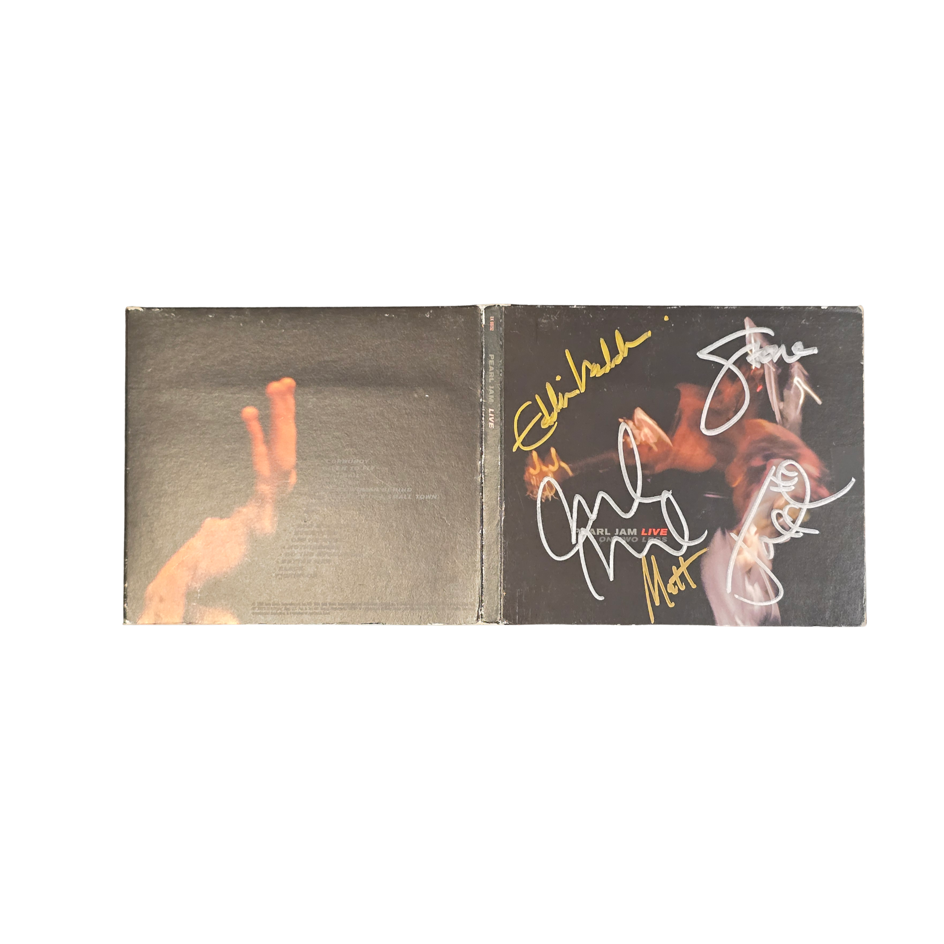 Pearl Jam  -  Live on two feet -  signed cd by 5 band members