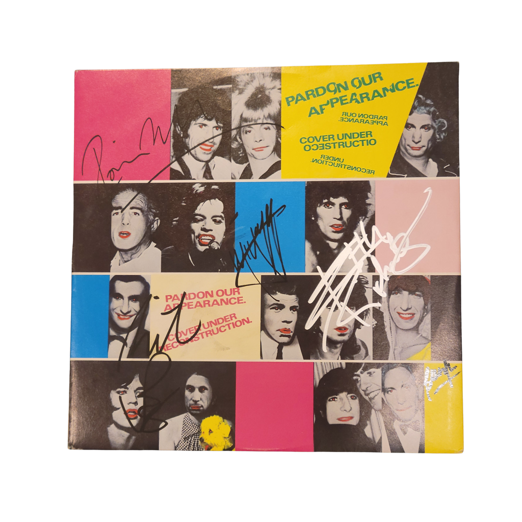 Rolling Stones - Some Girls - signed lp by 5 band members